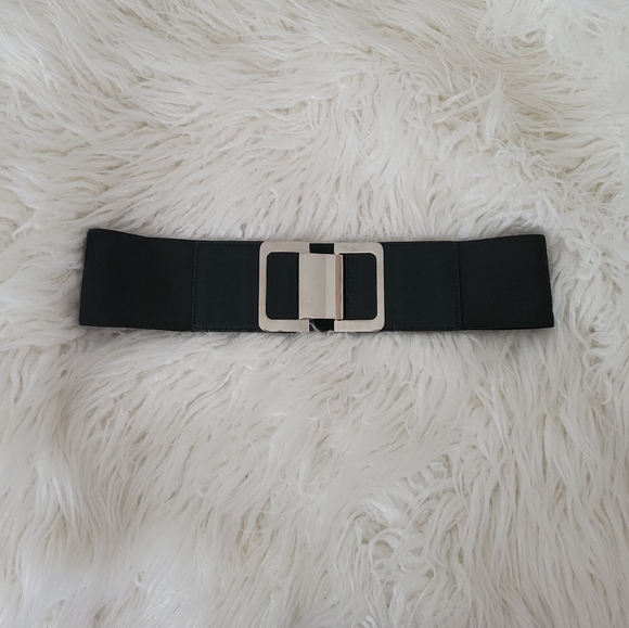 Express Buckle Stretch Wide Waist Belt M/L - Picture 1 of 8